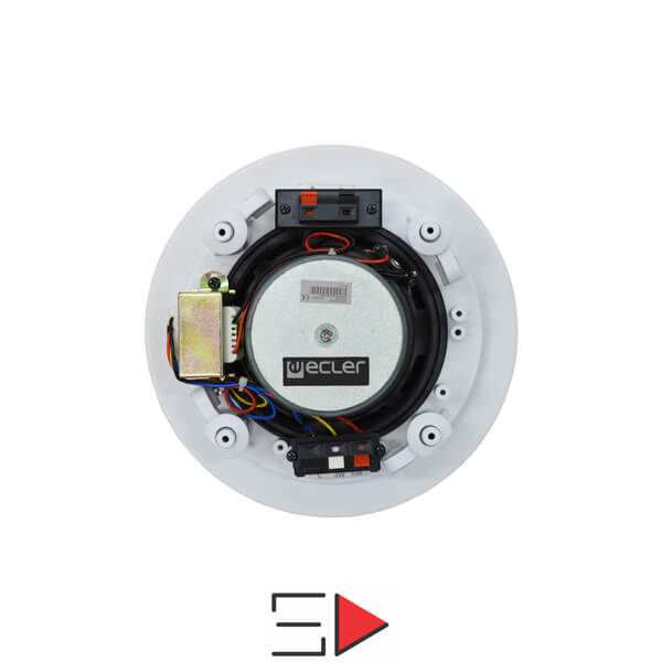 بلندگوی سقفی فول رنج اکلر شرکت سیما صوت نمایندگی فروش محصولات اکلر در ایران